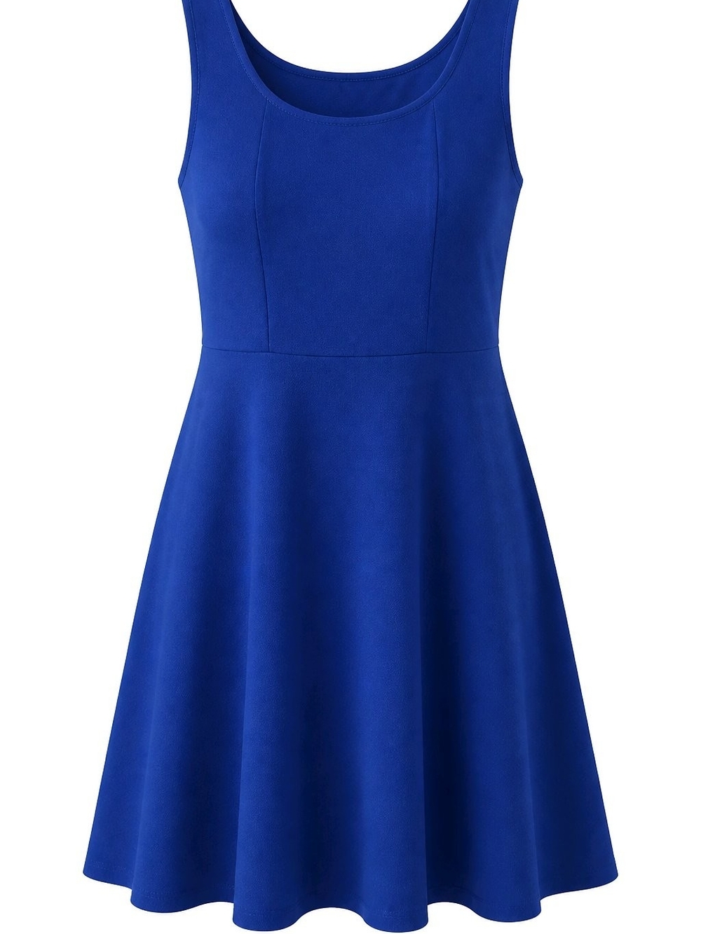 Cobalt Blue Fit & Flare Dress